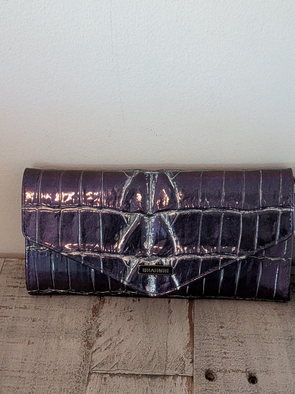 Brahmin Veronica Heroic Purple Kingstone Wallet